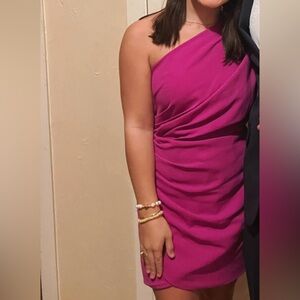 Size small purple one shoulder dress